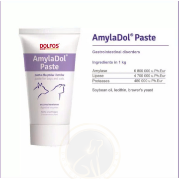 AmylaDol Paste cho mèo và chó có chứa enzyme tiêu hóa tuyến tụy tự nhiên, 50 g