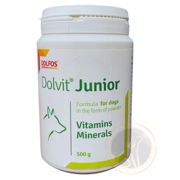 Bột Dolvit Junior 500g - Vitamin và Khoáng Chất Toàn Diện Cho Chó Con