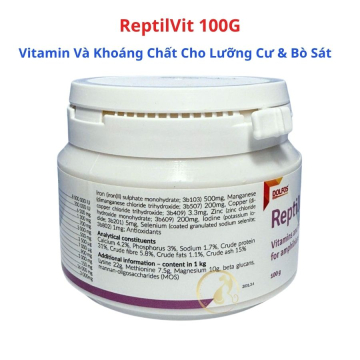 ReptilVit 100G – Vitamin & Khoáng Chất Cho Lưỡng Cư Và Bò Sát